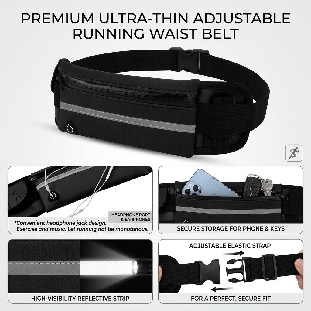 SPACEES Premium Running Belt